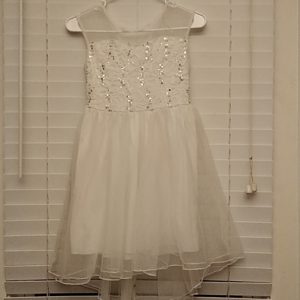 Cream & gold glittey dress